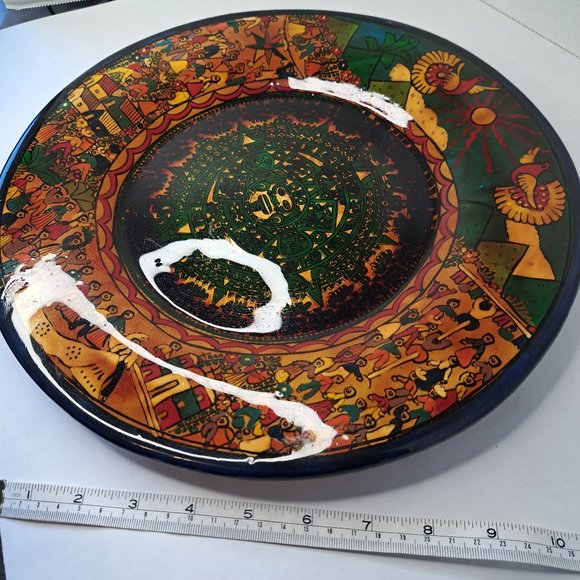 Mexican pottery plate high gloss finish. - Picture 2 of 7